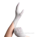 Sarung tangan peperiksaan nitril perubatan percuma serbuk putih